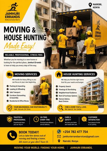 Moving and House Hunting brochure