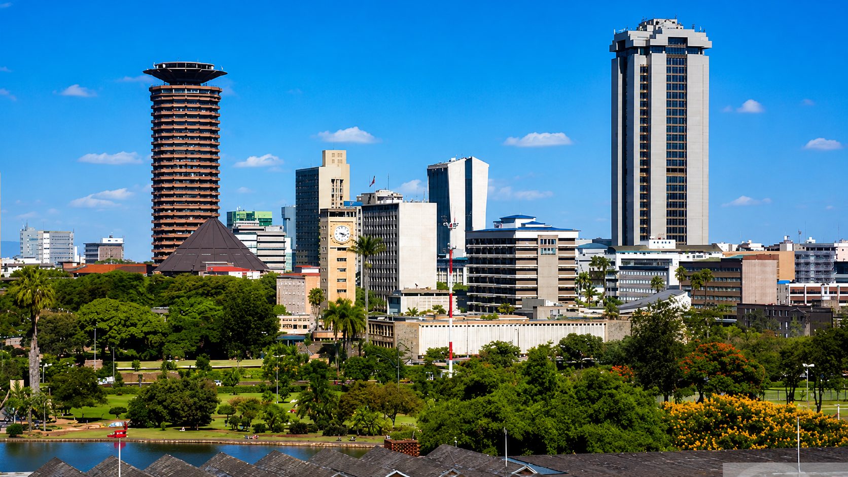 Nairobi CBD skyline near KICC